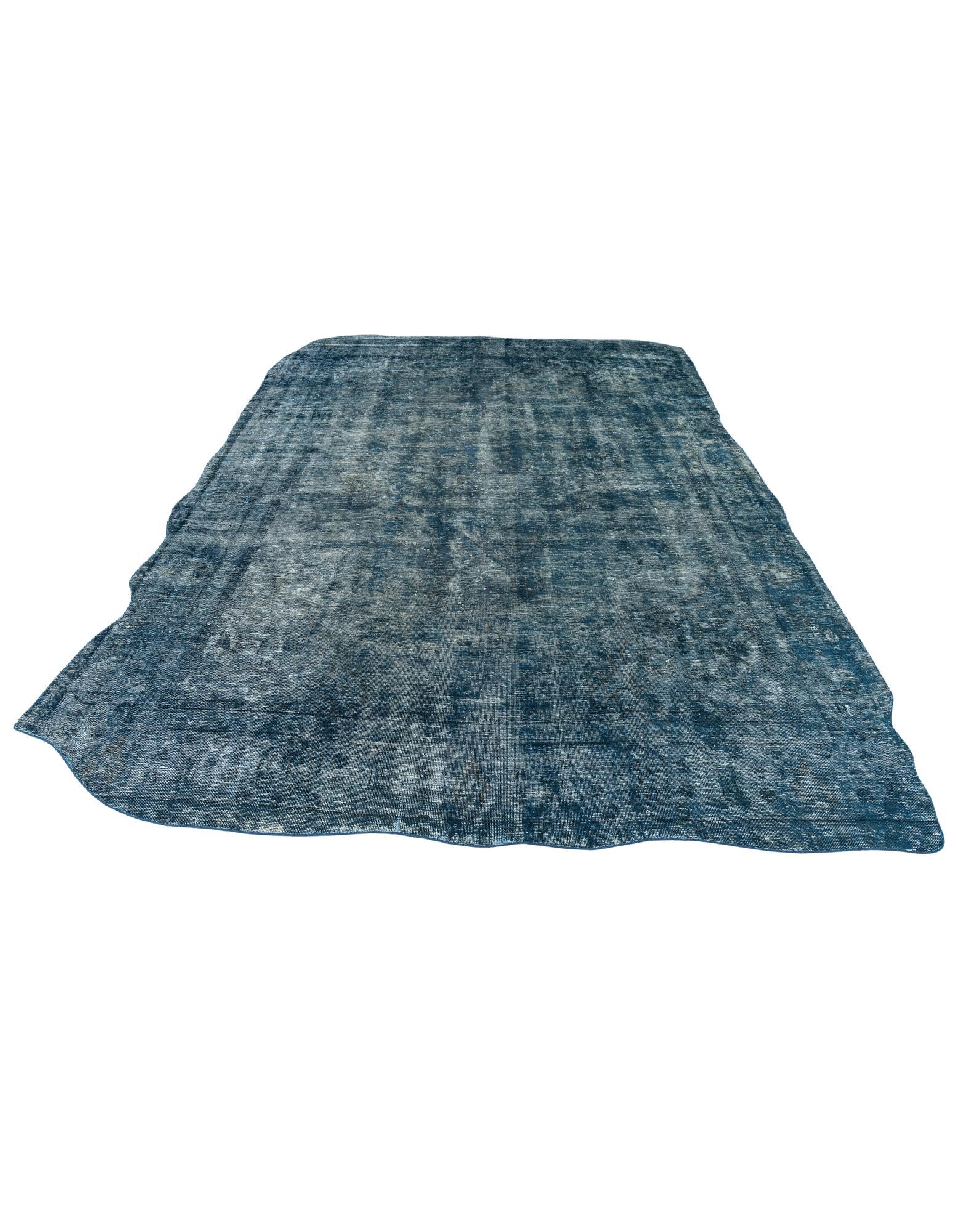 9' x 12' 5 Hand Knotted Ultra Vintage Persian Wool Rug
