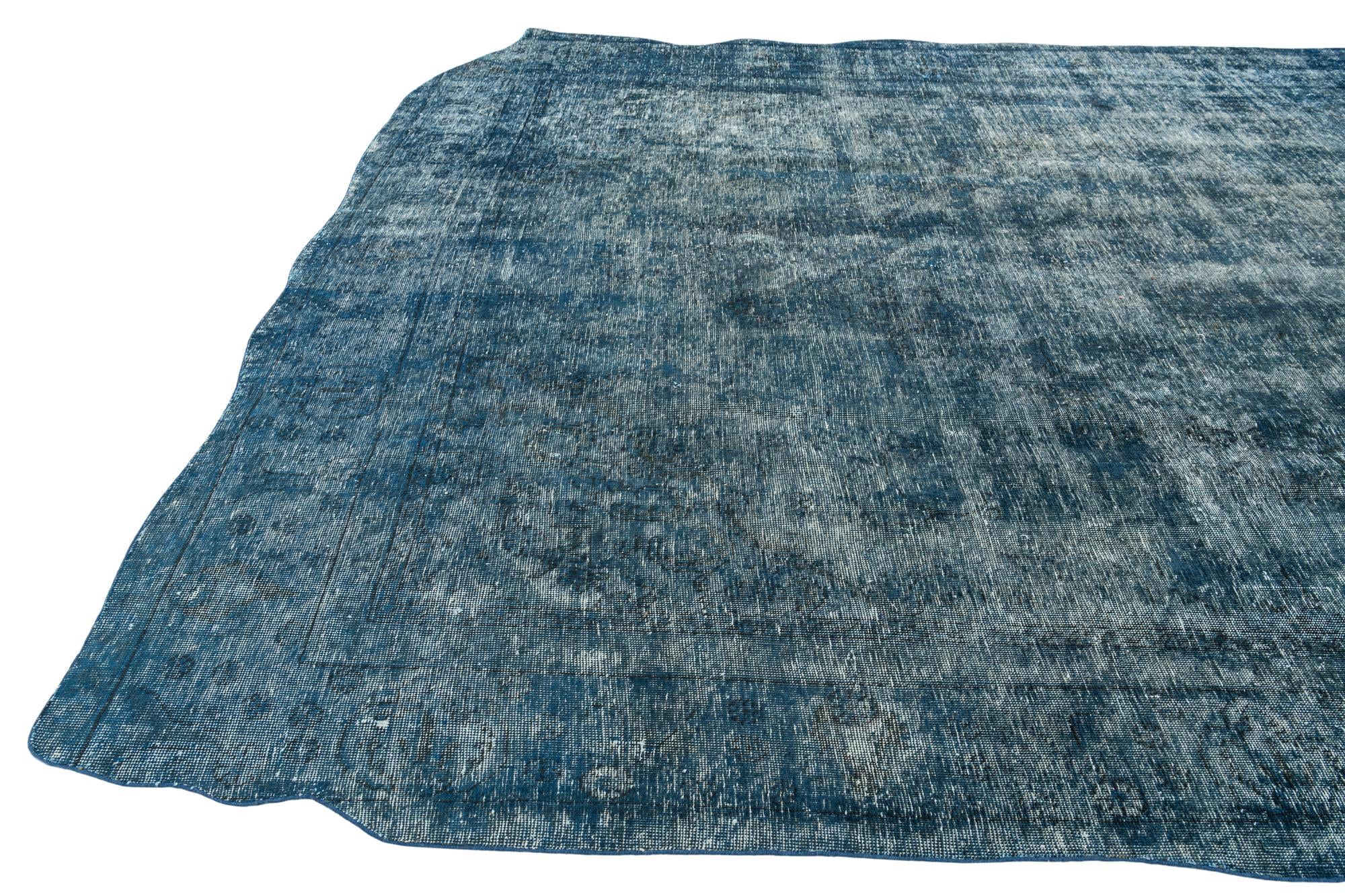 9' x 12' 5 Hand Knotted Ultra Vintage Persian Wool Rug