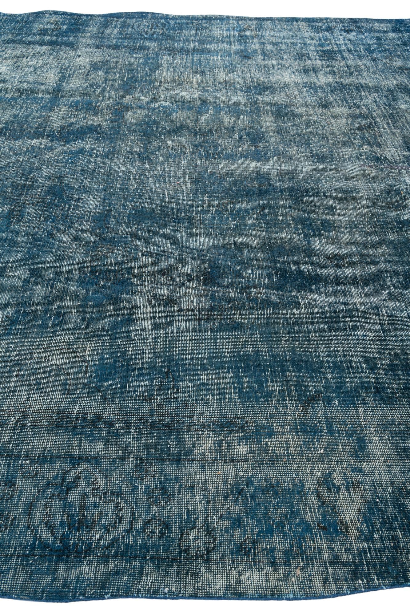9' x 12' 5 Hand Knotted Ultra Vintage Persian Wool Rug