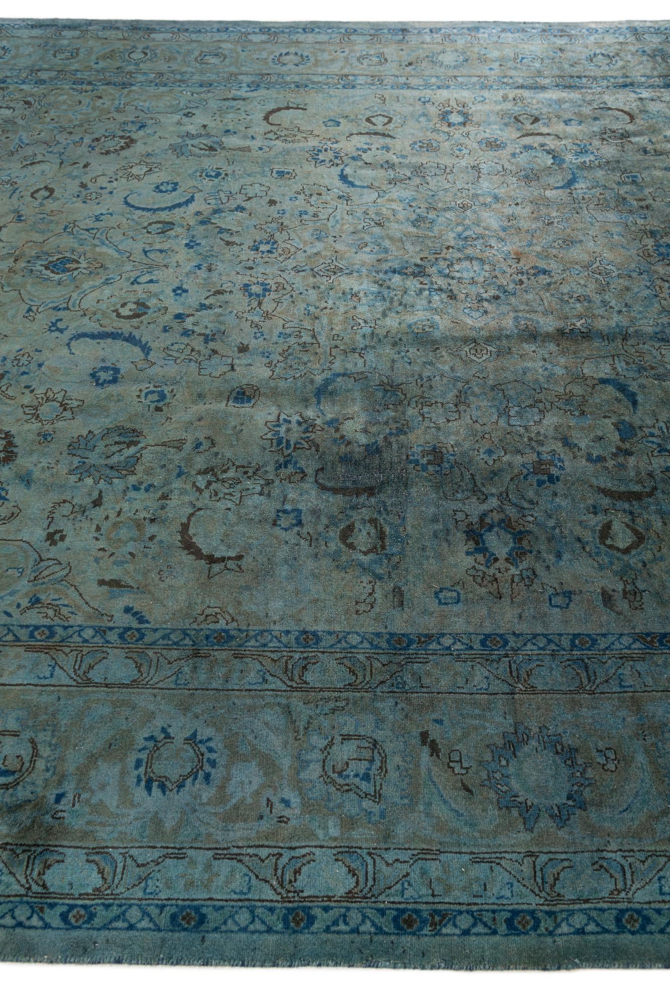 9' 9 x 13' Hand Knotted Ultra Vintage Persian Wool Rug
