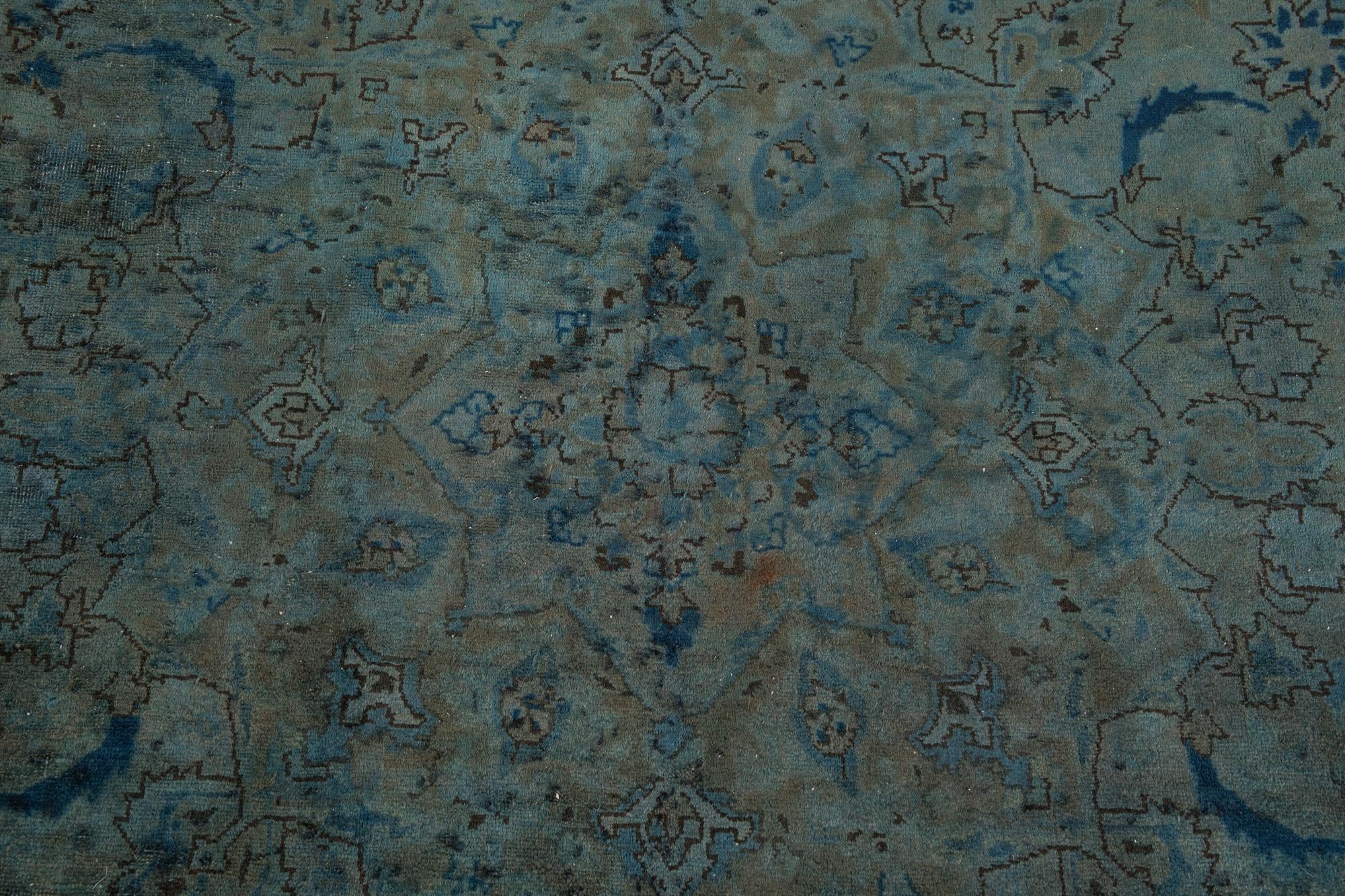 9' 9 x 13' Hand Knotted Ultra Vintage Persian Wool Rug