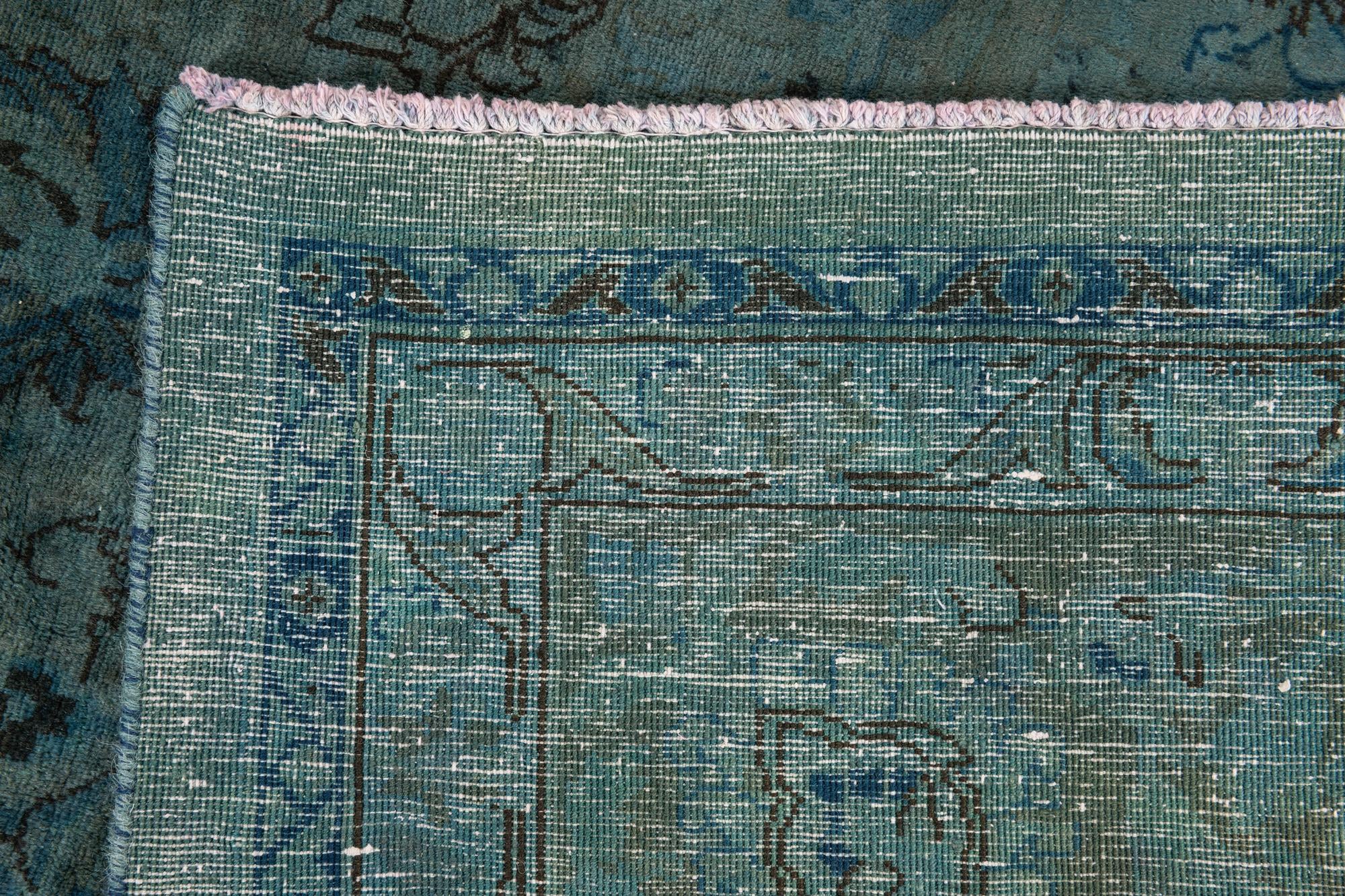 9' 9 x 13' Hand Knotted Ultra Vintage Persian Wool Rug