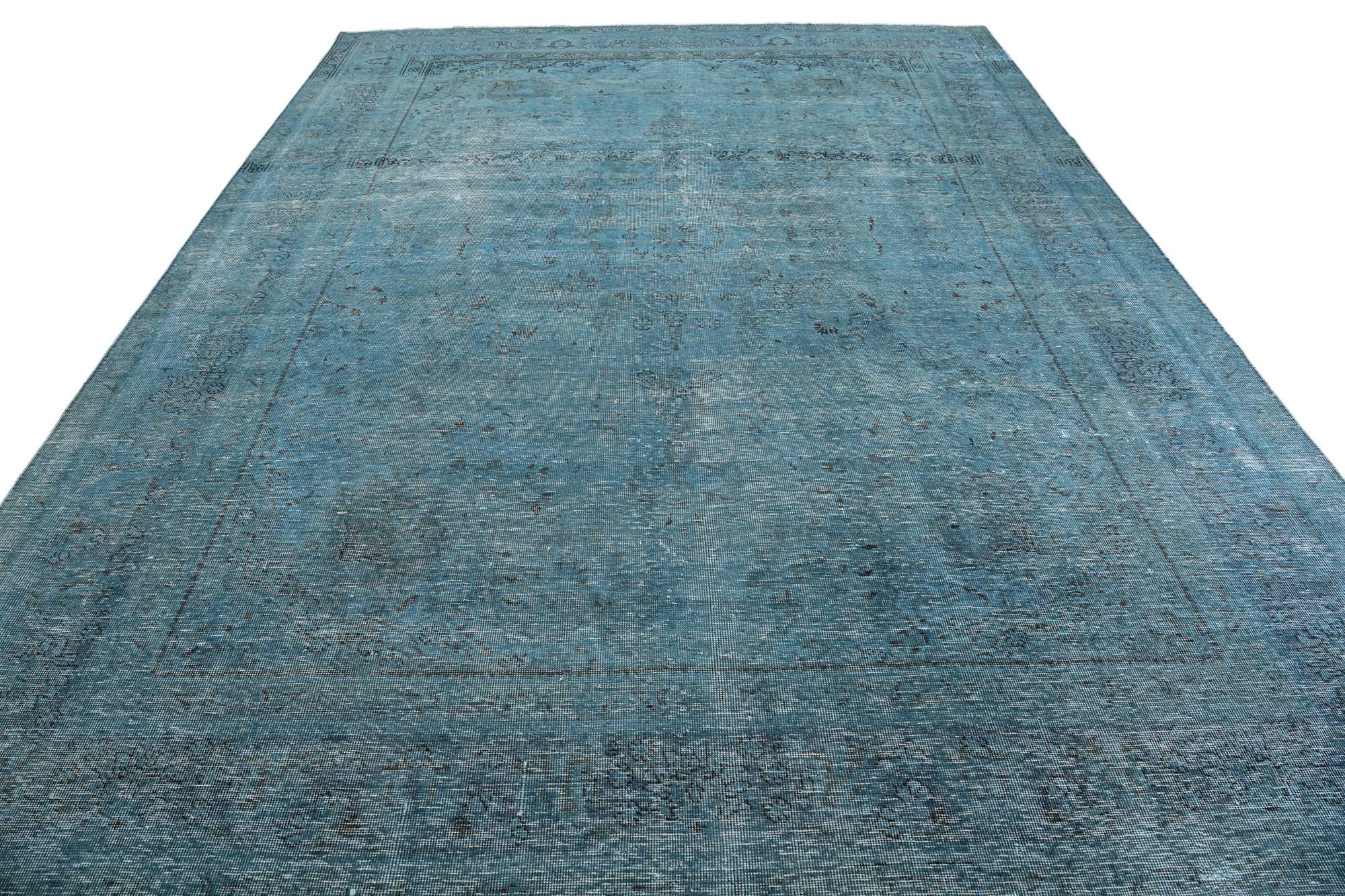 9' 5 x 12' 6 Hand Knotted Ultra Vintage Persian Wool Rug