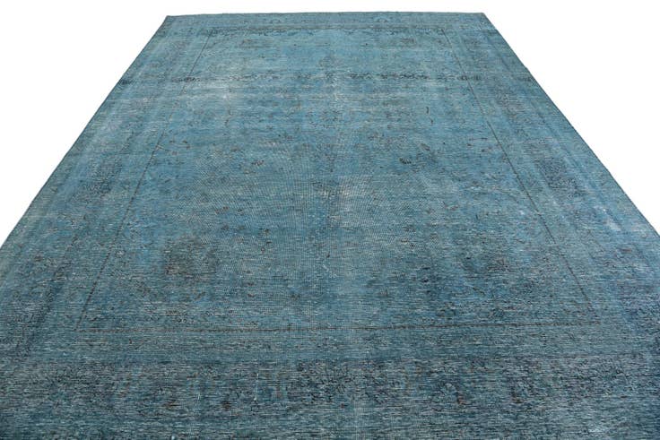 Detail image of 9' 5 x 12' 6 Hand Knotted Ultra Vintage Persian Wool Rug