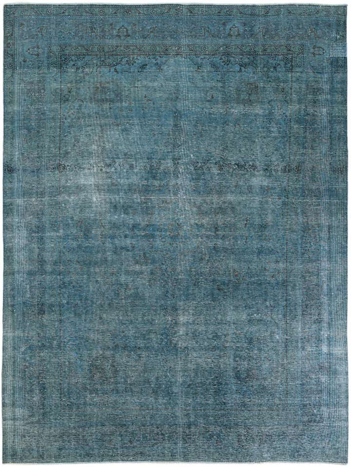9' 5 x 12' 6 Hand Knotted Ultra Vintage Persian Wool Rug