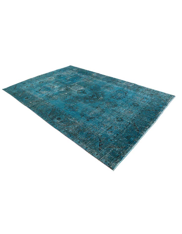 Detail image of 6' 8 x 9' 10 Hand Knotted Ultra Vintage Persian Wool Rug