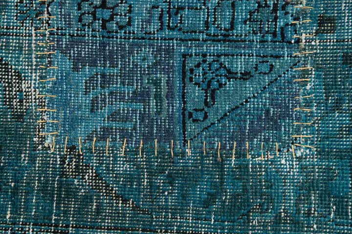 6' 8 x 9' 10 Hand Knotted Ultra Vintage Persian Wool Rug