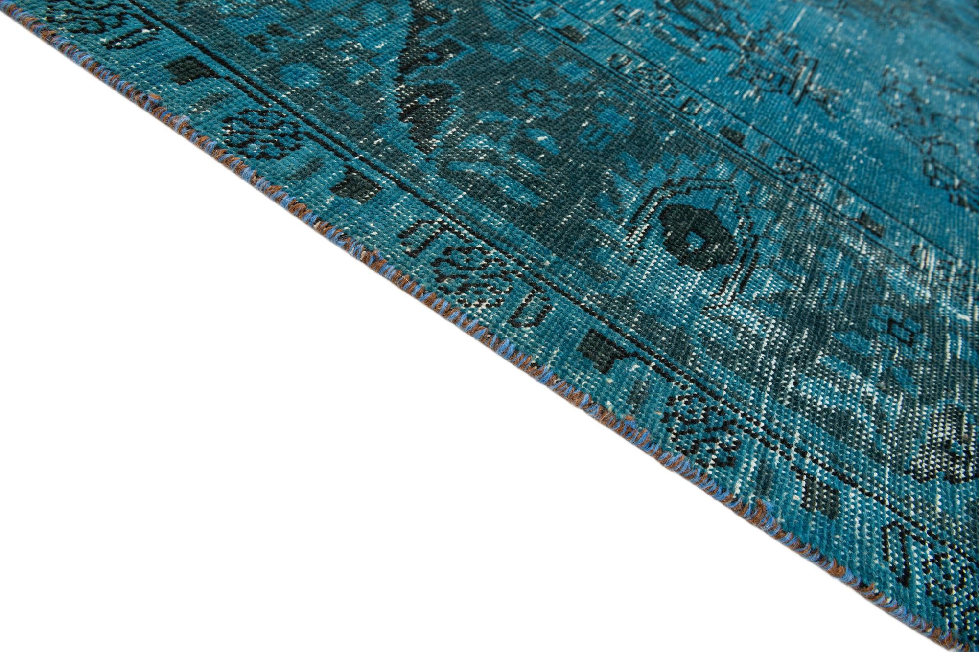 6' 8 x 9' 10 Hand Knotted Ultra Vintage Persian Wool Rug