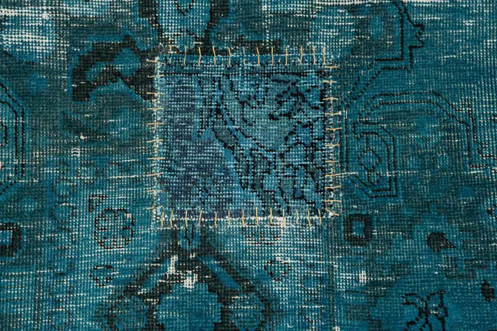 6' 8 x 9' 10 Hand Knotted Ultra Vintage Persian Wool Rug