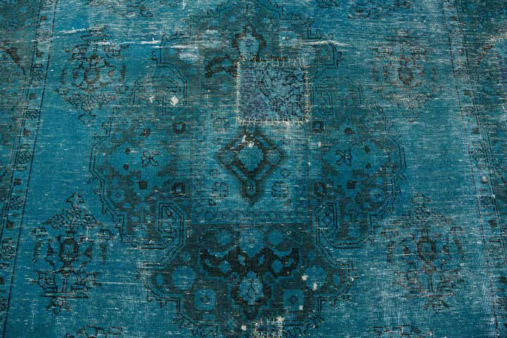 6' 8 x 9' 10 Hand Knotted Ultra Vintage Persian Wool Rug