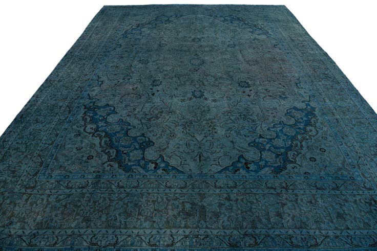 Detail image of 9' 5 x 12' 4 Hand Knotted Ultra Vintage Persian Wool Rug