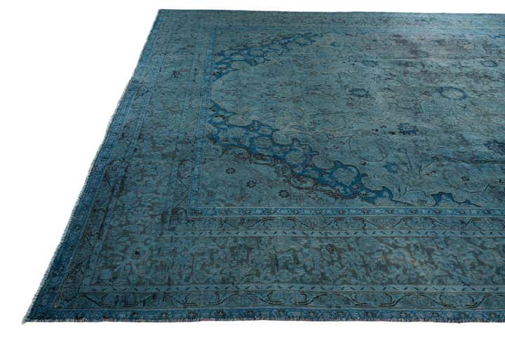 9' 5 x 12' 4 Hand Knotted Ultra Vintage Persian Wool Rug