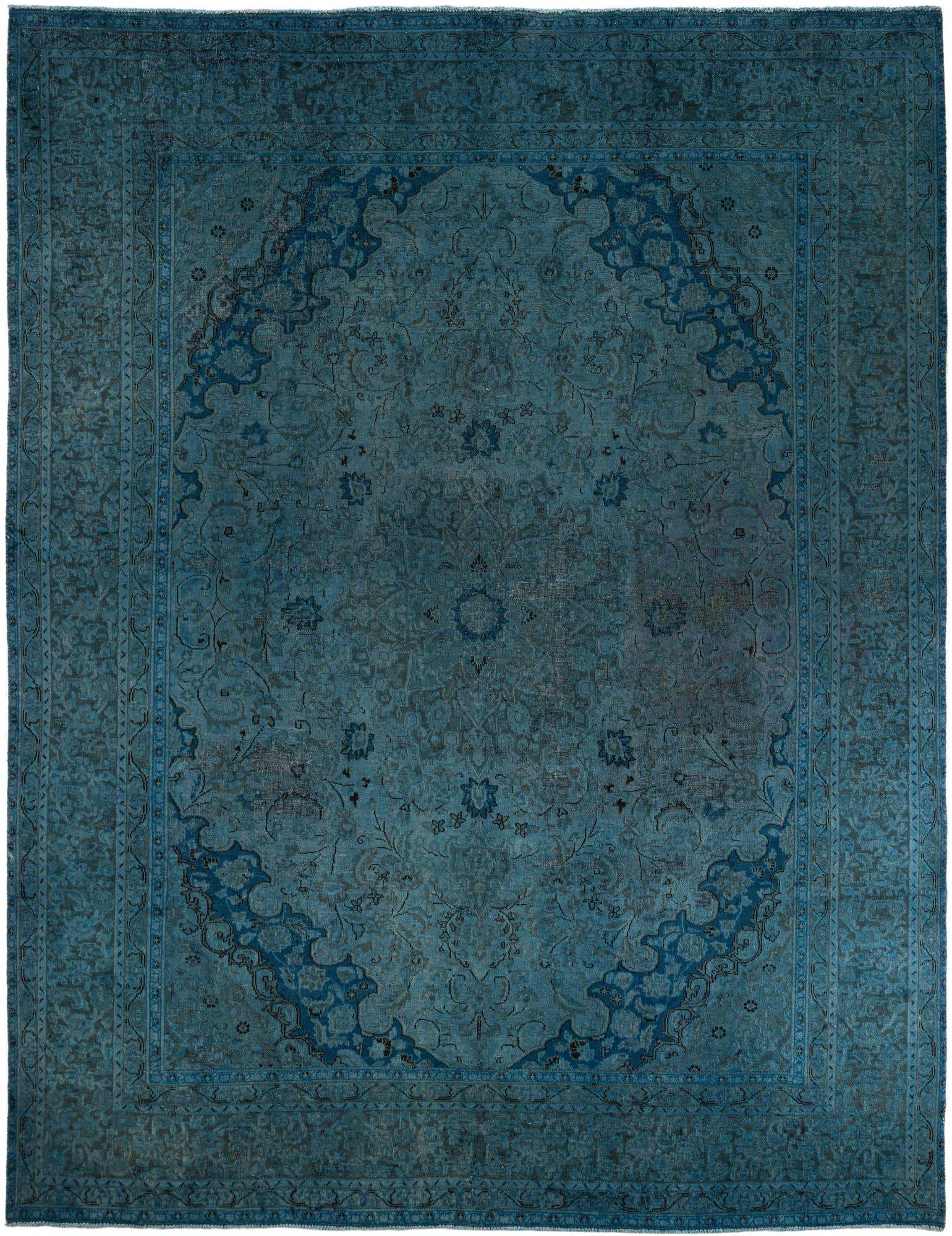 9' 5 x 12' 4 Hand Knotted Ultra Vintage Persian Wool Rug