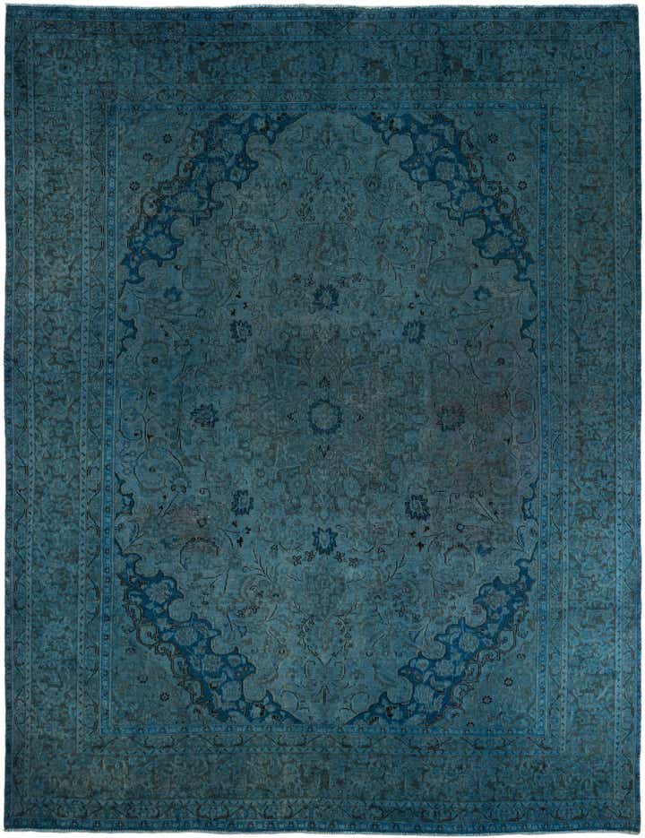 9' 5 x 12' 4 Hand Knotted Ultra Vintage Persian Wool Rug