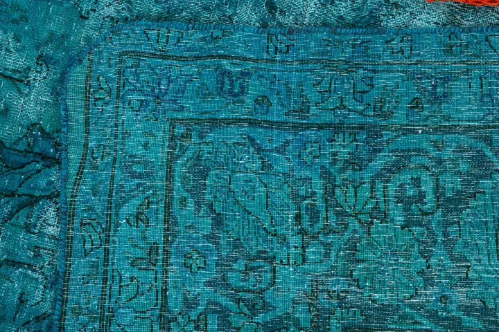 10' x 13' 7 Hand Knotted Ultra Vintage Persian Wool Rug