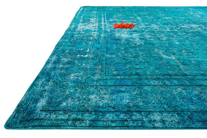 10' x 13' 7 Hand Knotted Ultra Vintage Persian Wool Rug