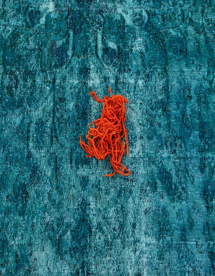 Detail image of 10' x 13' 7  Hand Knotted Ultra Vintage Persian Wool Rug