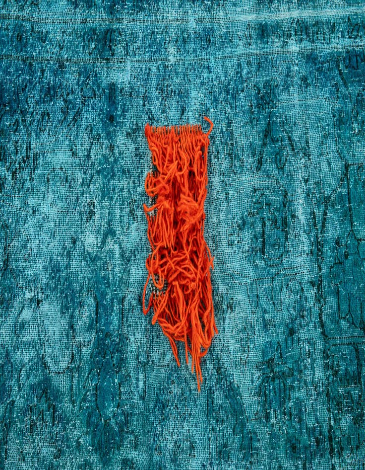 Detail image of 10' x 13' 7  Hand Knotted Ultra Vintage Persian Wool Rug