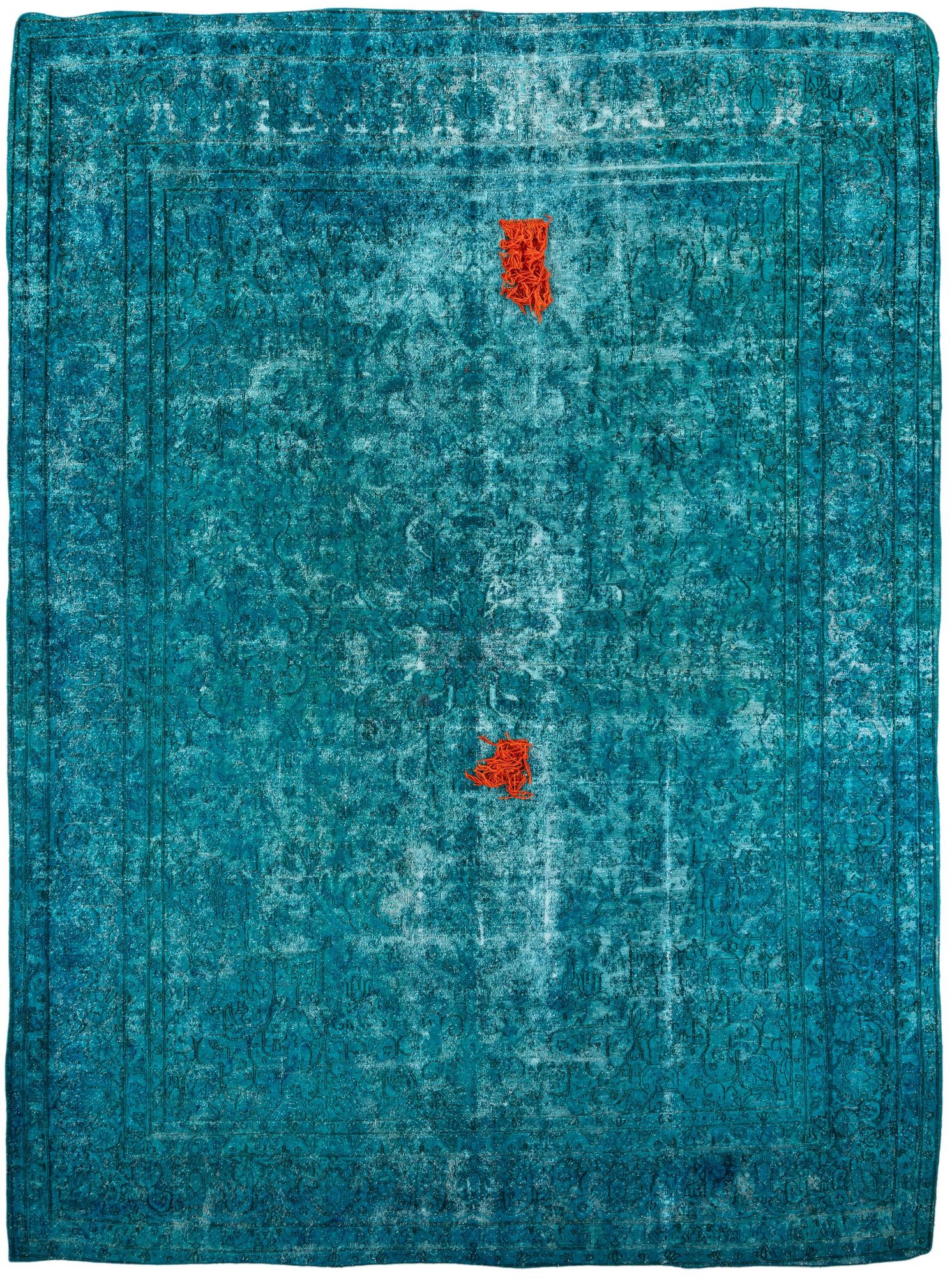 10' x 13' 7 Hand Knotted Ultra Vintage Persian Wool Rug