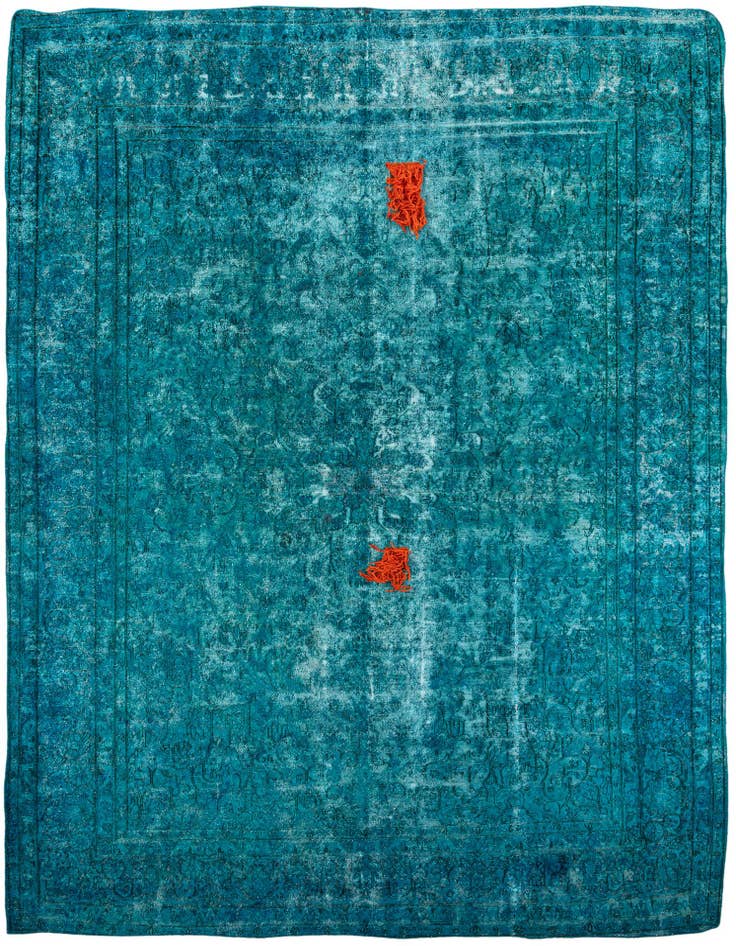 Detail image of 10' x 13' 7 Hand Knotted Ultra Vintage Persian Wool Rug