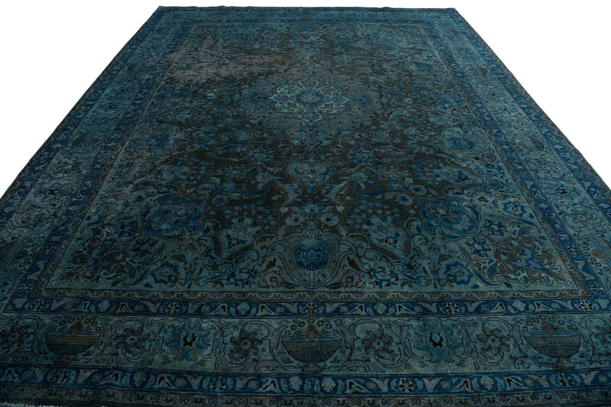 9' 9 x 12' 5 Hand Knotted Ultra Vintage Persian Wool Rug