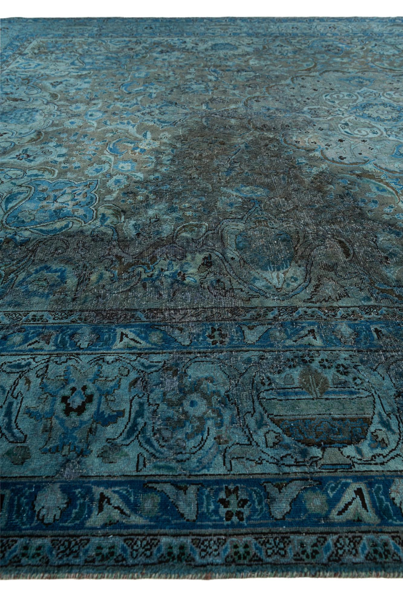 9' 9 x 12' 5 Hand Knotted Ultra Vintage Persian Wool Rug