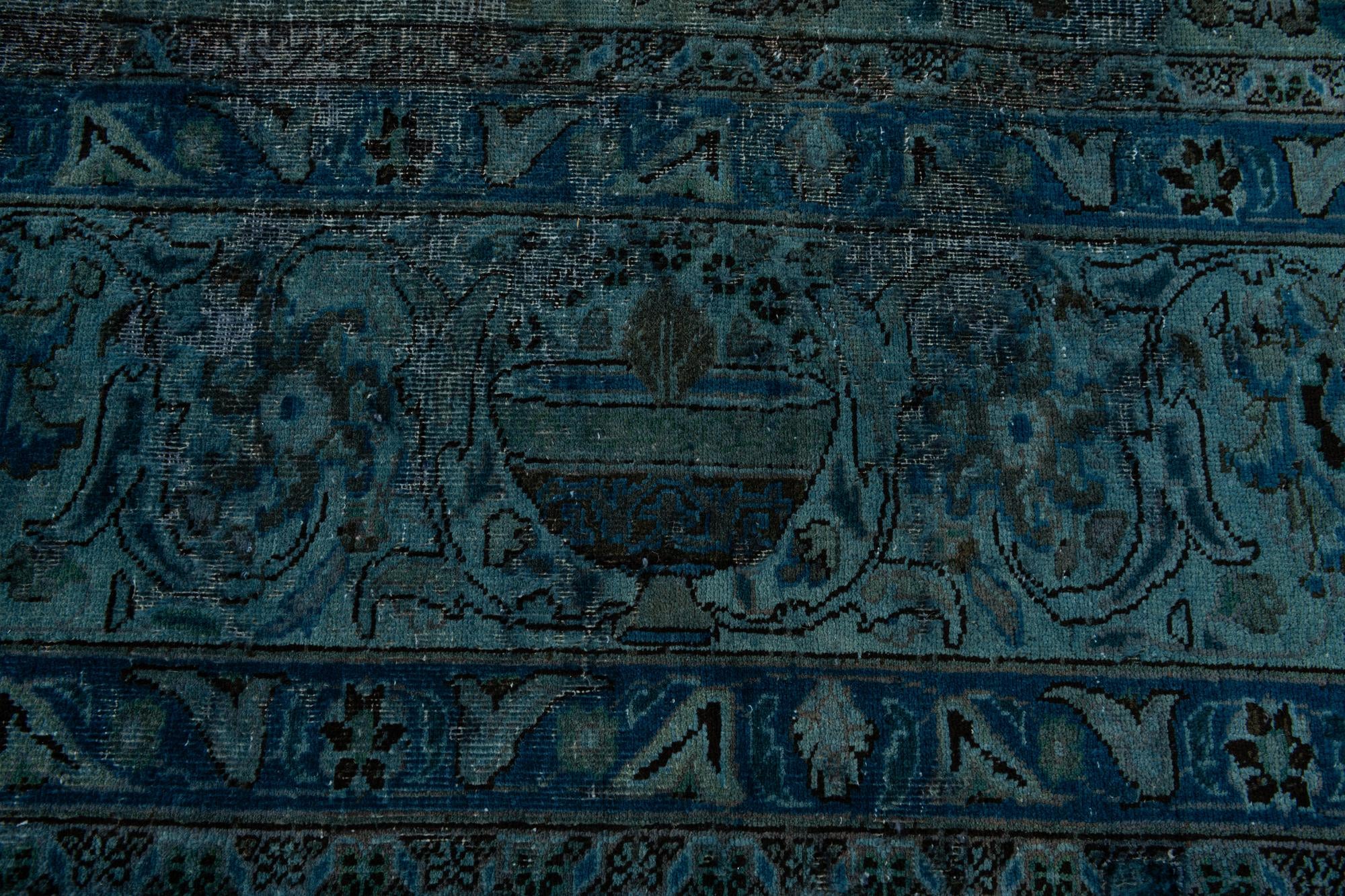 9' 9 x 12' 5 Hand Knotted Ultra Vintage Persian Wool Rug