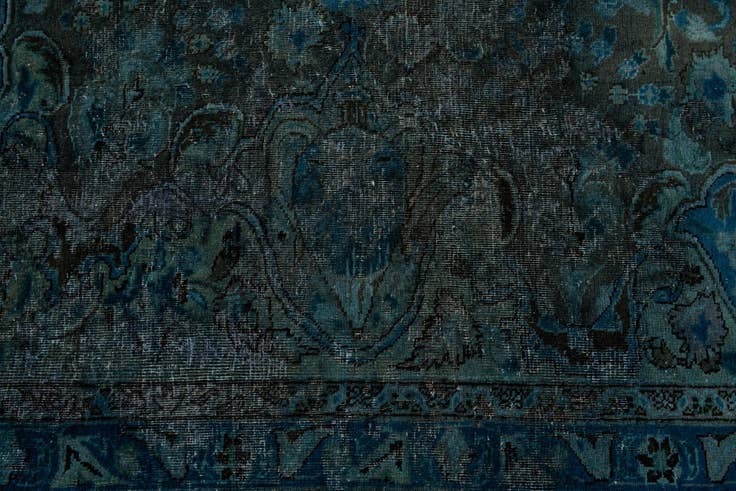 Detail image of 9' 9 x 12' 5 Hand Knotted Ultra Vintage Persian Wool Rug