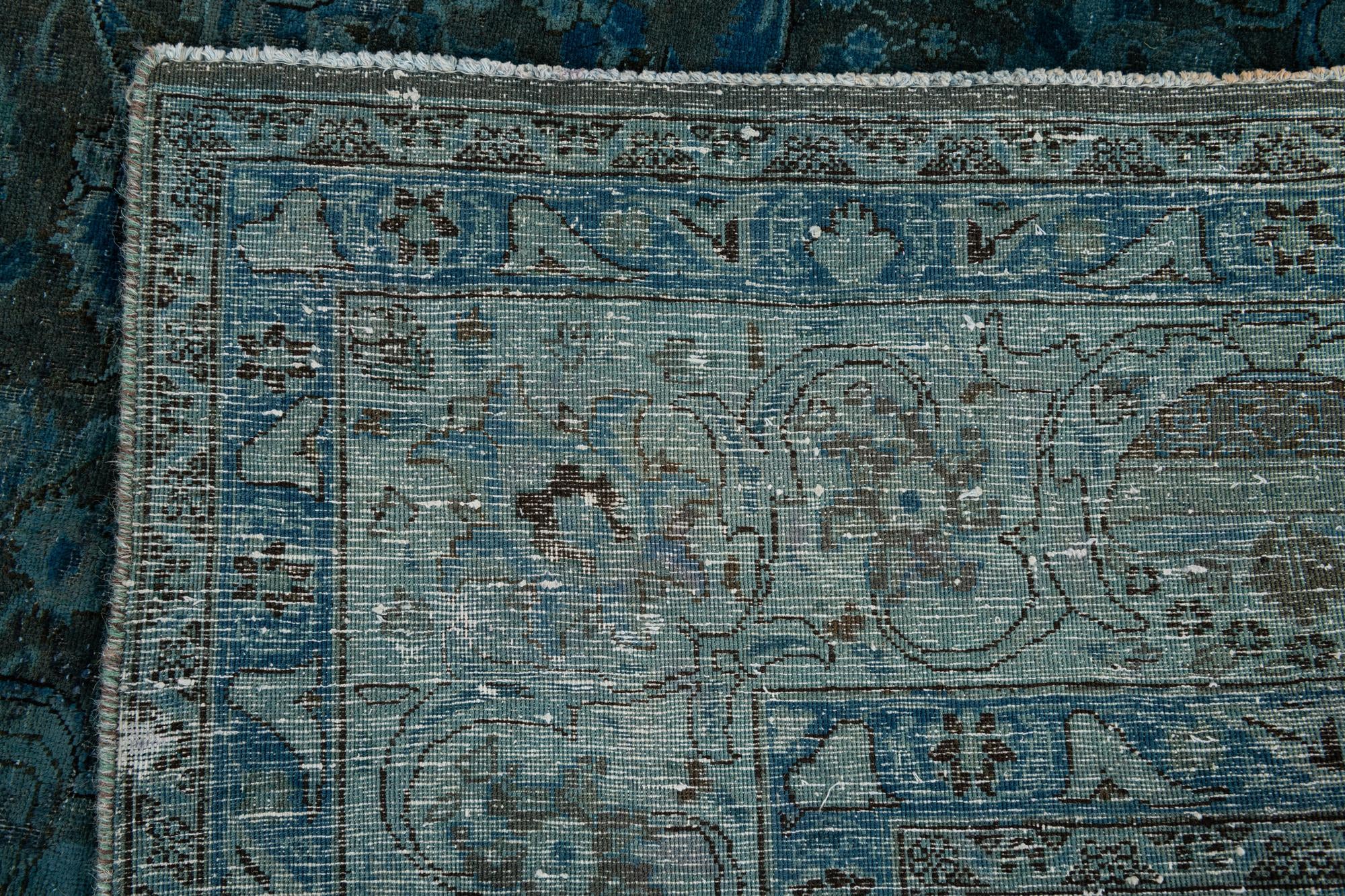 9' 9 x 12' 5 Hand Knotted Ultra Vintage Persian Wool Rug
