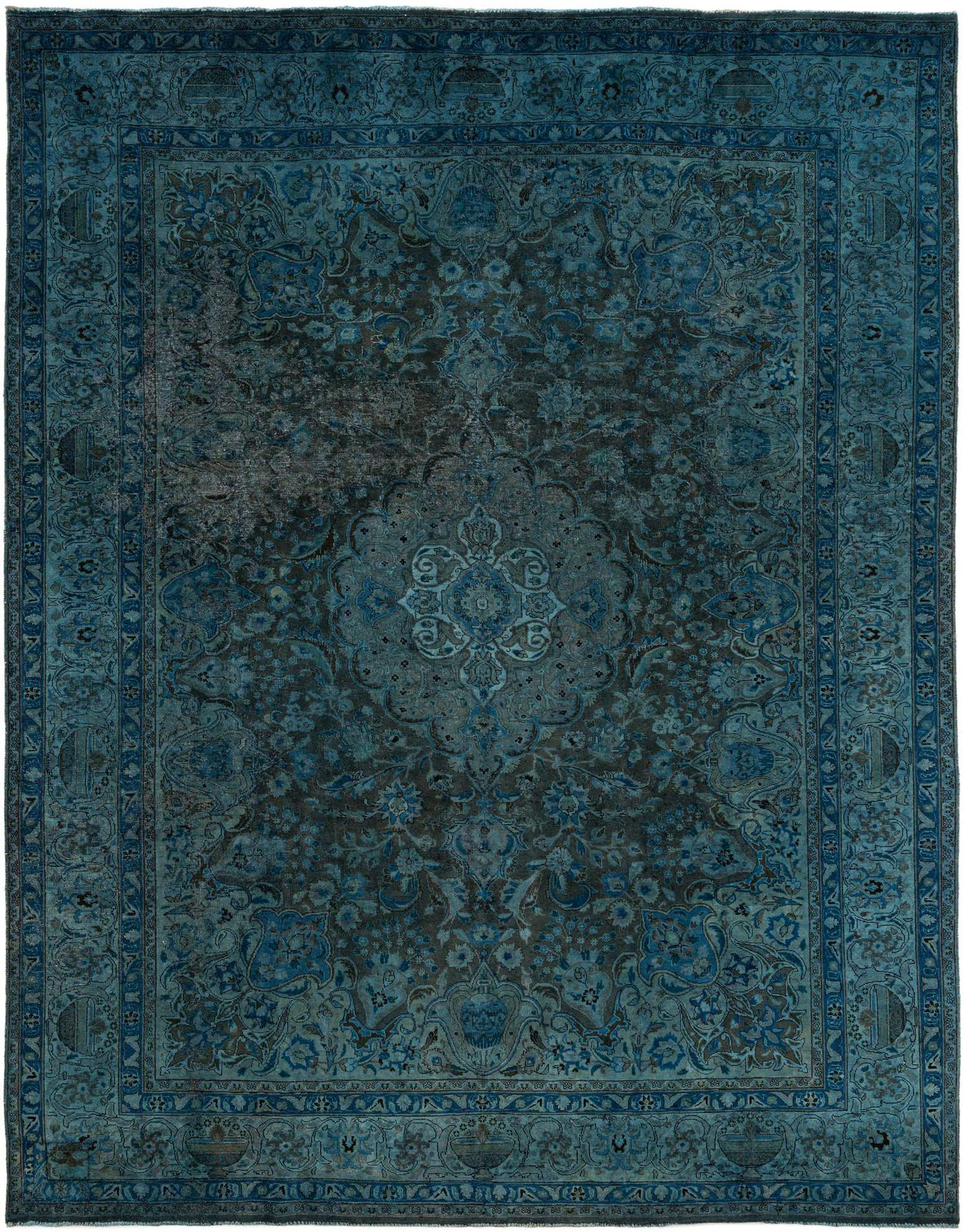 9' 9 x 12' 5 Hand Knotted Ultra Vintage Persian Wool Rug