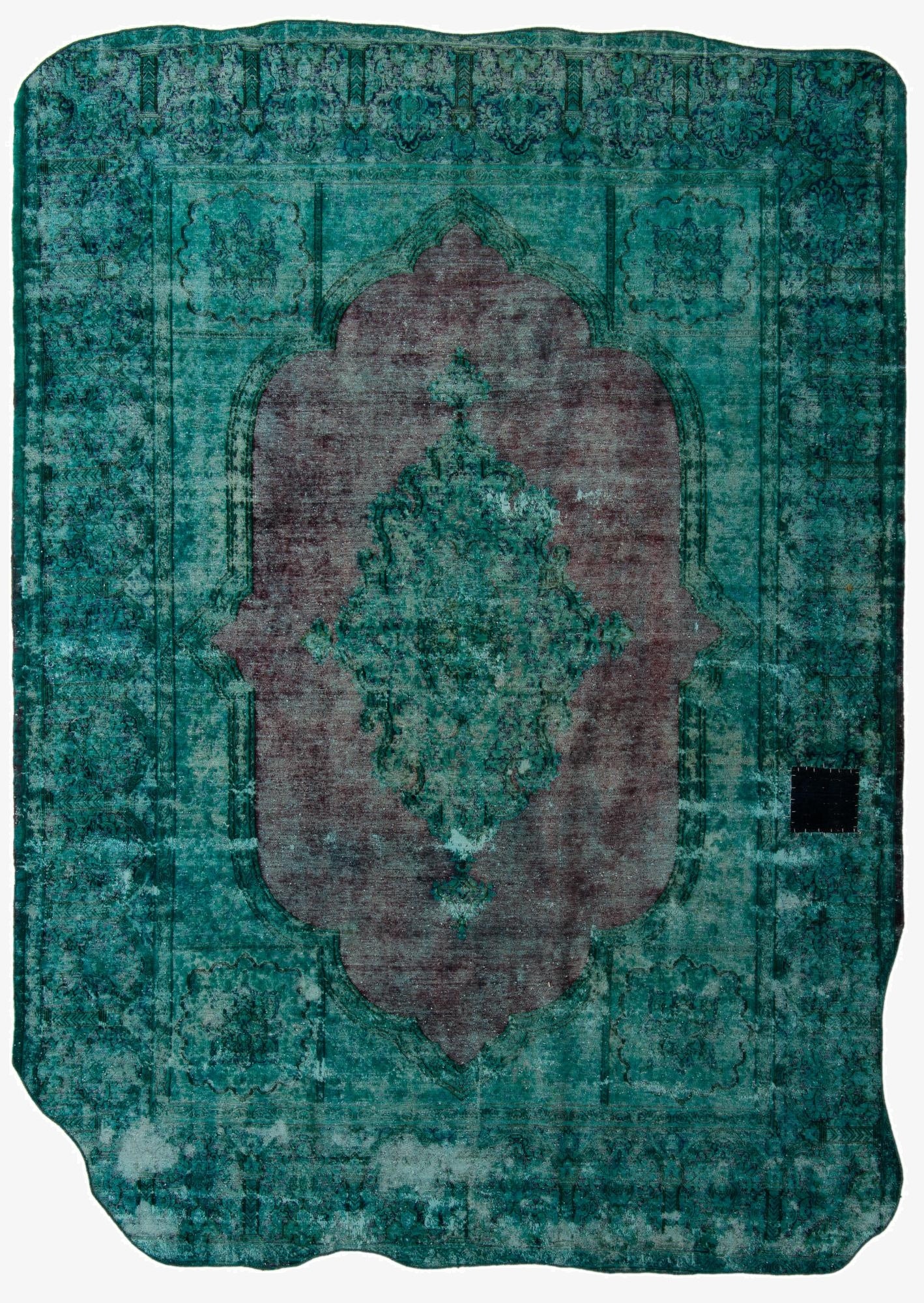 8' 9 x 12' 2  Hand Knotted Ultra Vintage Persian Wool Rug