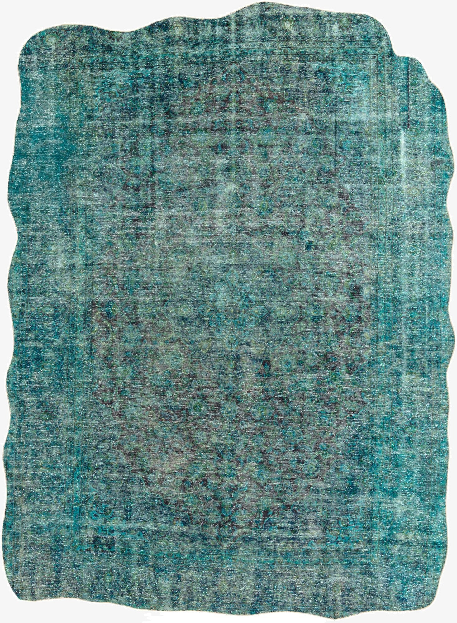 9' x 12'  Hand Knotted Ultra Vintage Persian Wool Rug