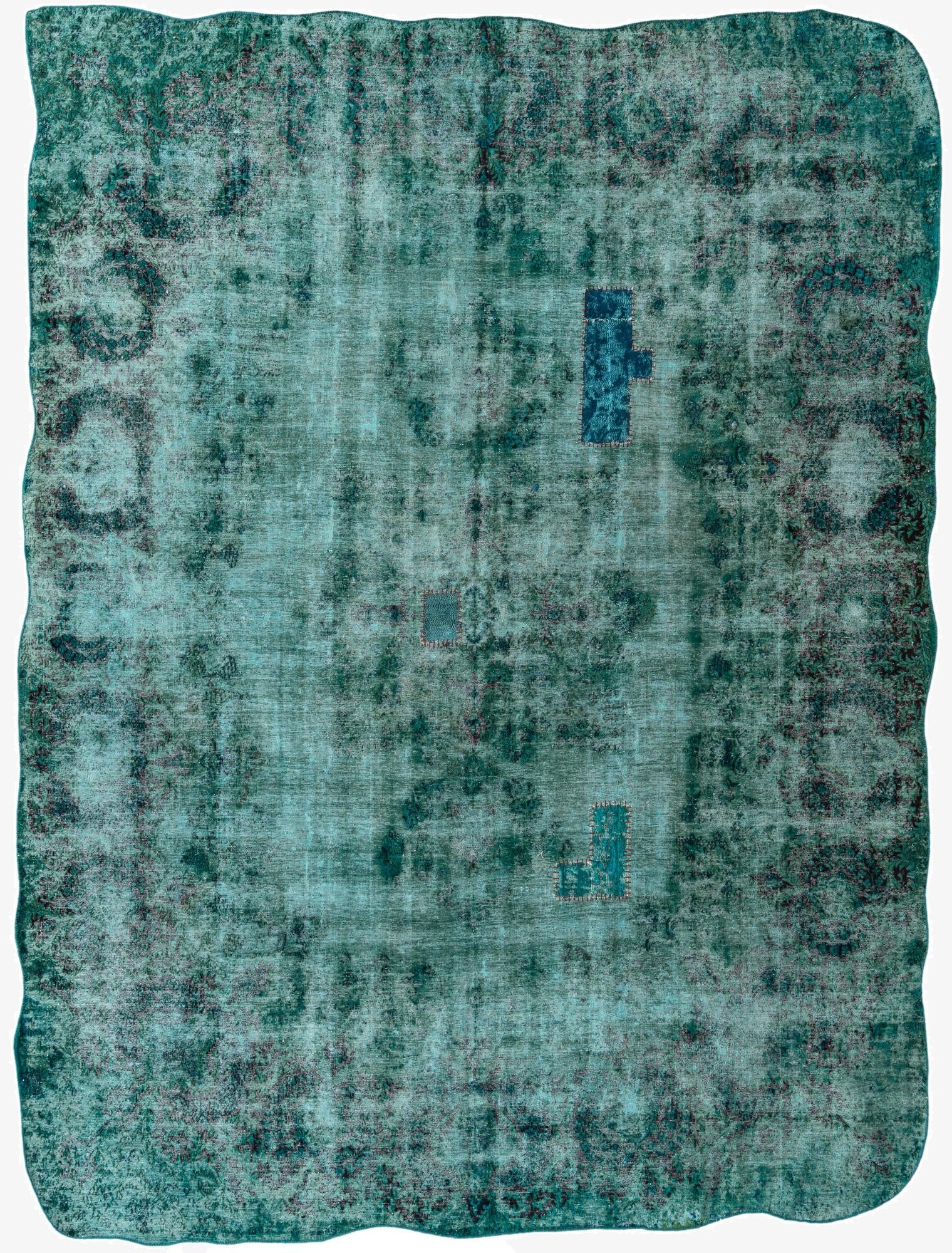 8' 8 x 11' 6  Hand Knotted Ultra Vintage Persian Wool Rug