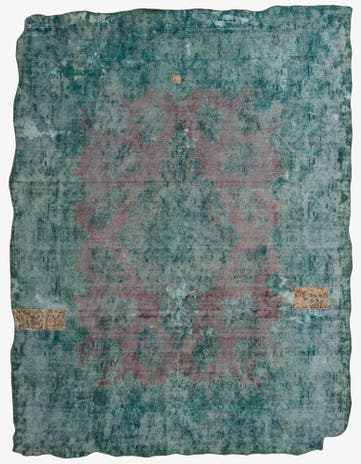 9' 8 x 12' 8 Hand Knotted Ultra Vintage Persian Wool Rug