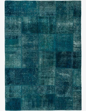 5' 10 x 8' 5 Hand Knotted Ultra Vintage Persian Wool Rug