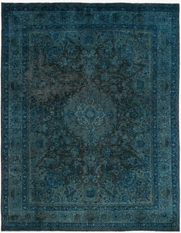 9' 9 x 12' 5 Hand Knotted Ultra Vintage Persian Wool Rug