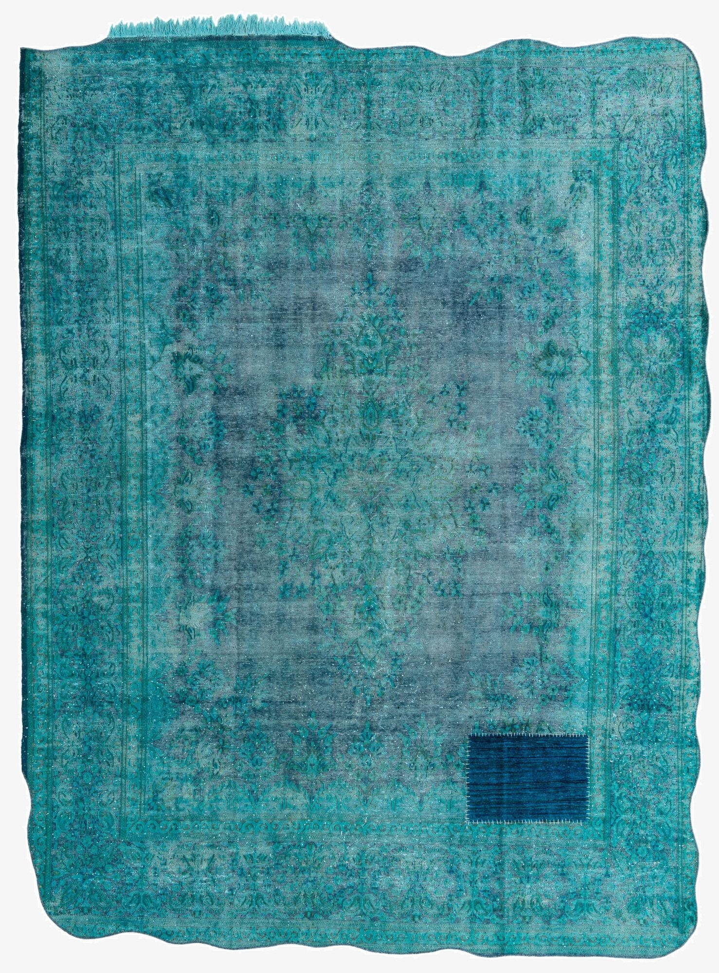 9' 8 x 12' 8  Hand Knotted Ultra Vintage Persian Wool Rug