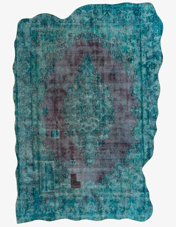 9' 5 x 13' 3 Hand Knotted Ultra Vintage Persian Wool Rug