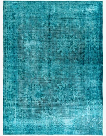 9' 2 x 12' 4 Hand Knotted Ultra Vintage Persian Wool Rug