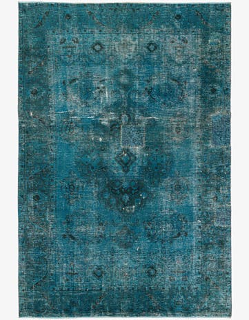 6' 8 x 9' 10 Hand Knotted Ultra Vintage Persian Wool Rug