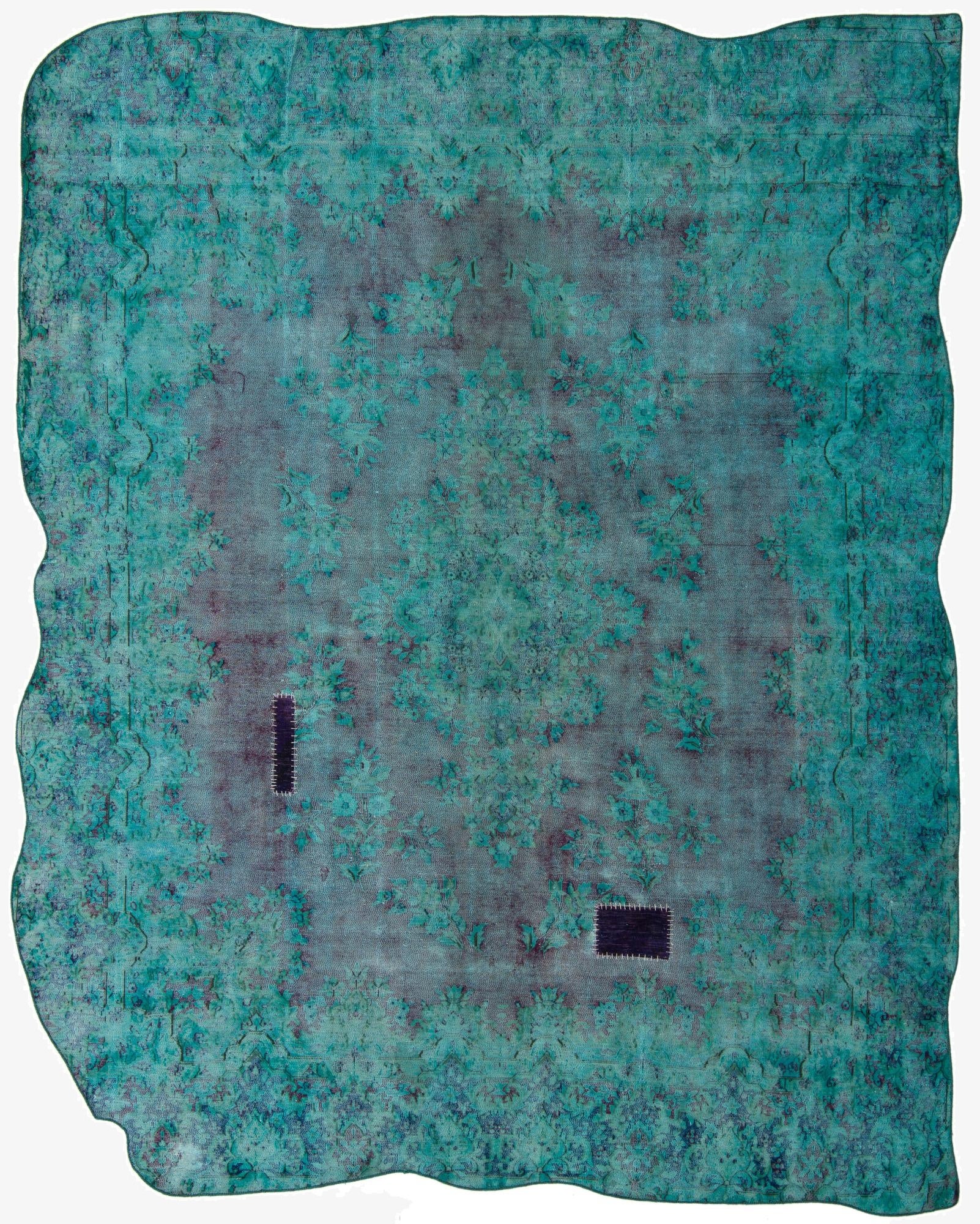 9' 9 x 12' 5  Hand Knotted Ultra Vintage Persian Wool Rug