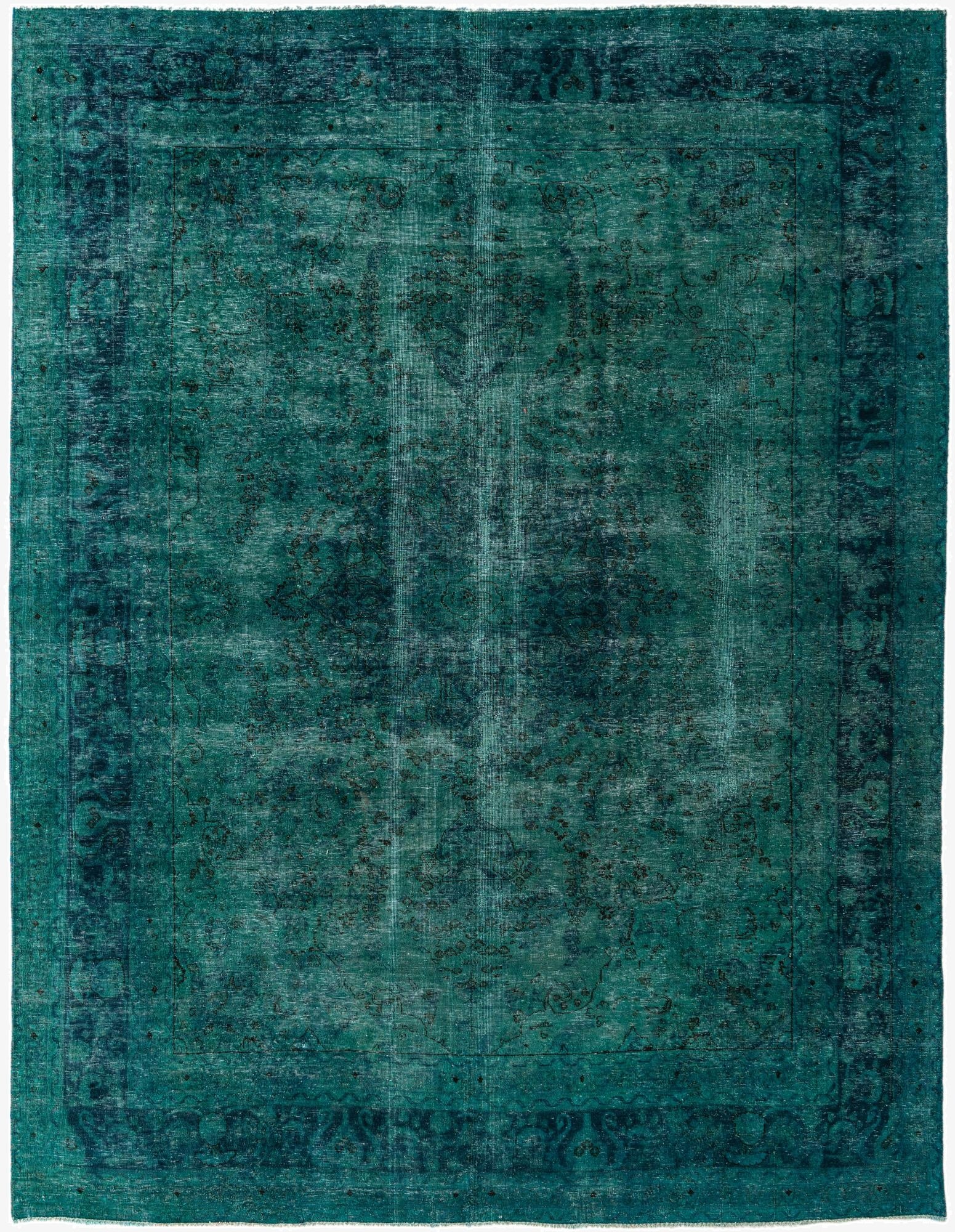 9' 5 x 12' 3  Hand Knotted Ultra Vintage Persian Wool Rug