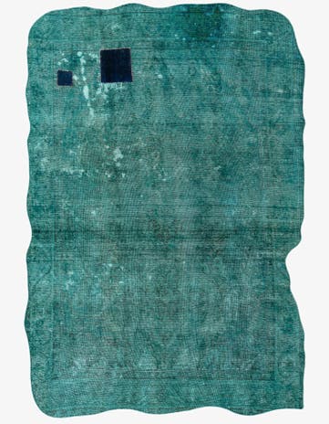 6' 6 x 9' 3 Hand Knotted Ultra Vintage Persian Wool Rug