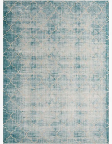 Jill Zarin Teal Uptown Lincoln Center Rug