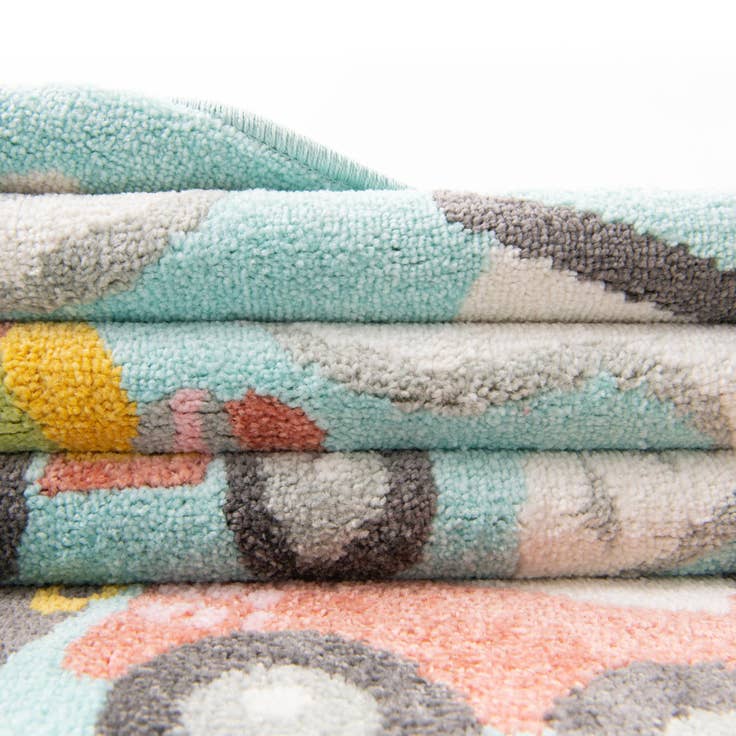 Detail image of 4' x 6' Construction Whimsy Kids Rug