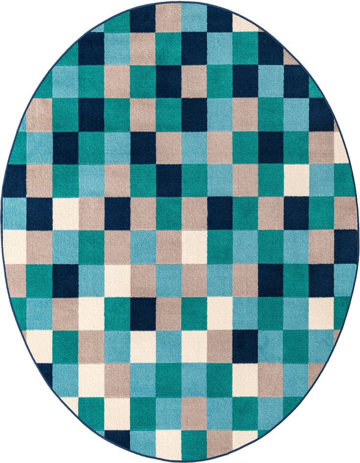 Detail image of 5' 3 x 5' 3 Azalea Round Rug