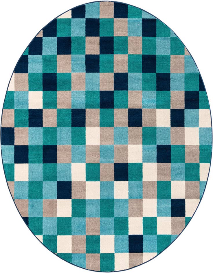 Detail image of 7' x 7' Azalea Round Rug
