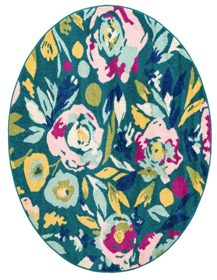 Detail image of 5' 3 x 5' 3 Bloom Round Rug
