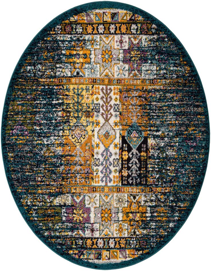 Detail image of 5' 3 x 5' 3 Carrington Round Rug