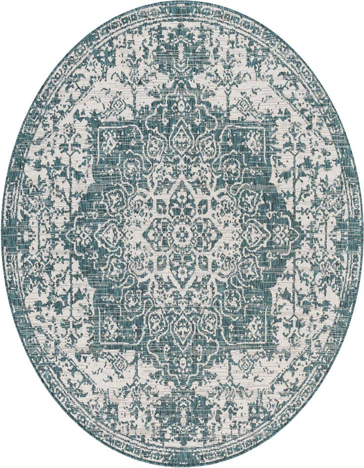 Detail image of 7' x 7' Easy-Clean Jill Zarin Dubai Indoor / Outdoor Round Rug